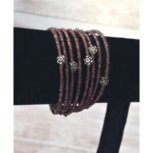 Vintage Wrap Bracelet with Flower Details Vintage Bracelet